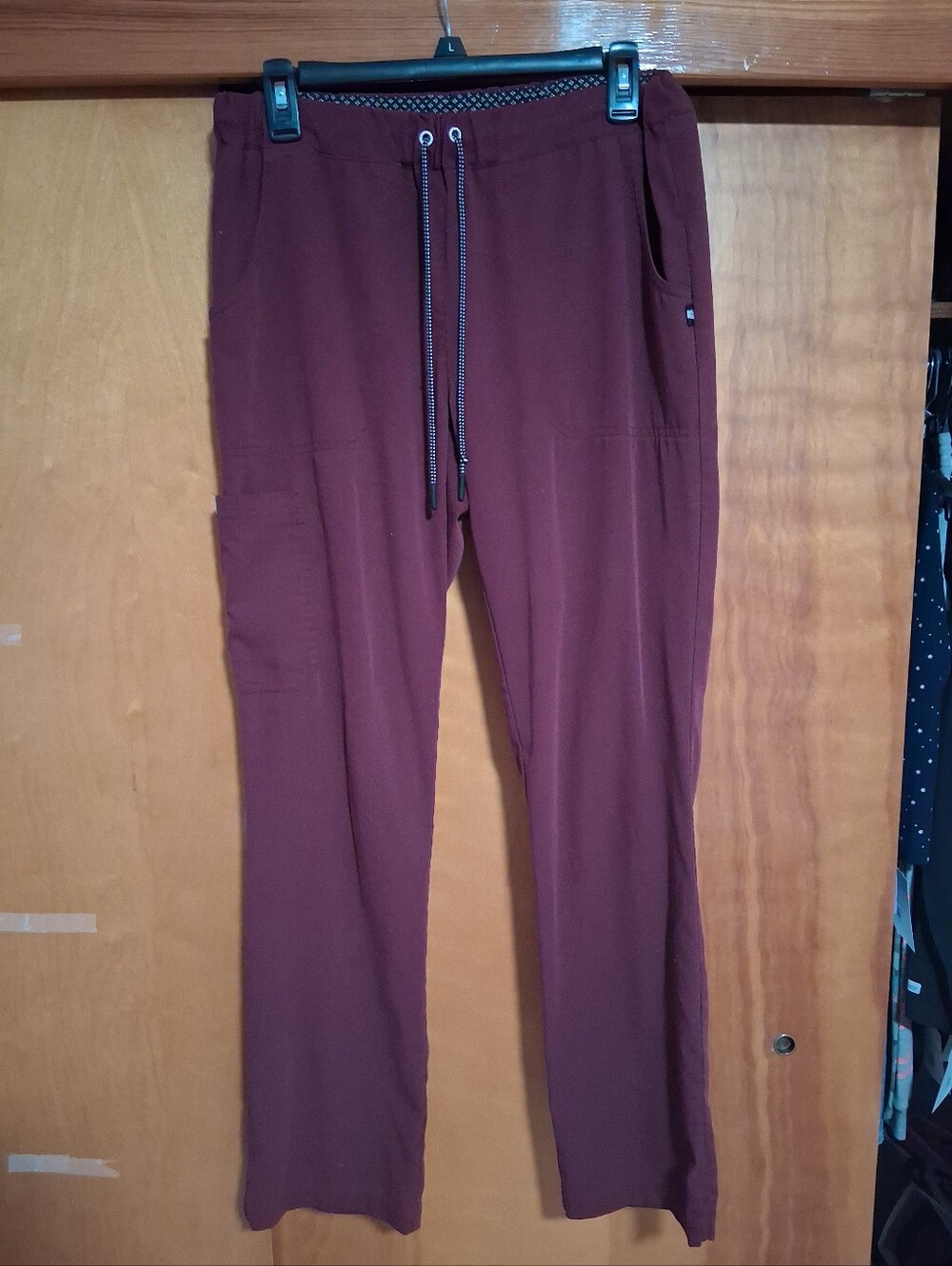 Beyond Scrubs Plum Elastic Waist Scrub Pants